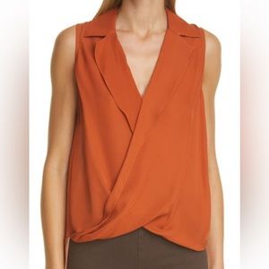 L’Agence Silk Sleeveless Blouse